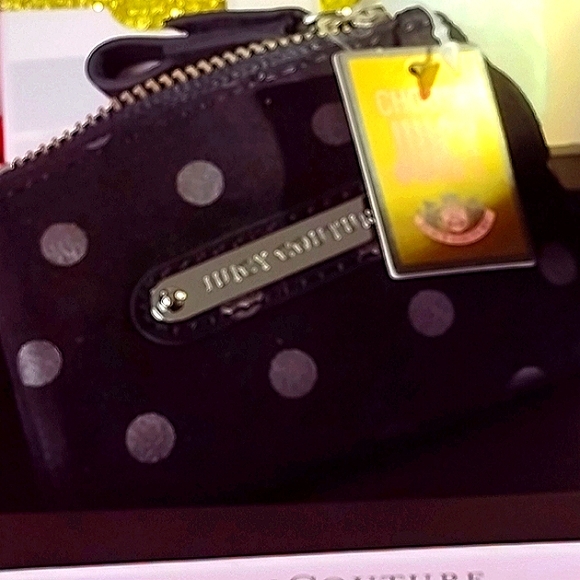 Juicy Holidays ✨ SILVER Polka Dot Suede Leather Wa - Picture 11 of 13